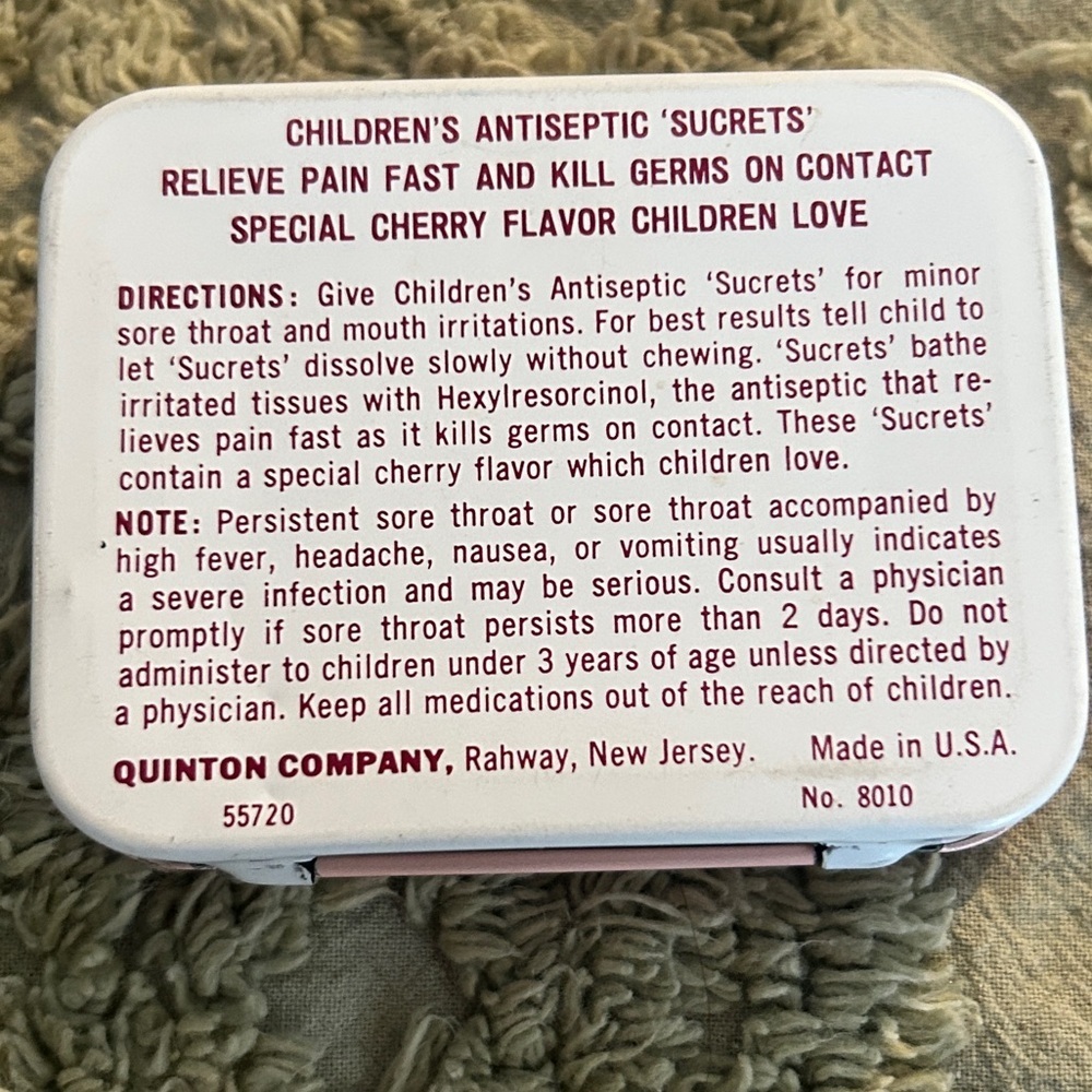 Certified International Vintage Aspirin Tin in Red and White - Picture 3 of 3